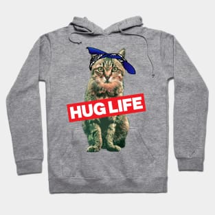 Hug Life Kitty Cat Thug Gangsta' Kitty Cat Hoodie